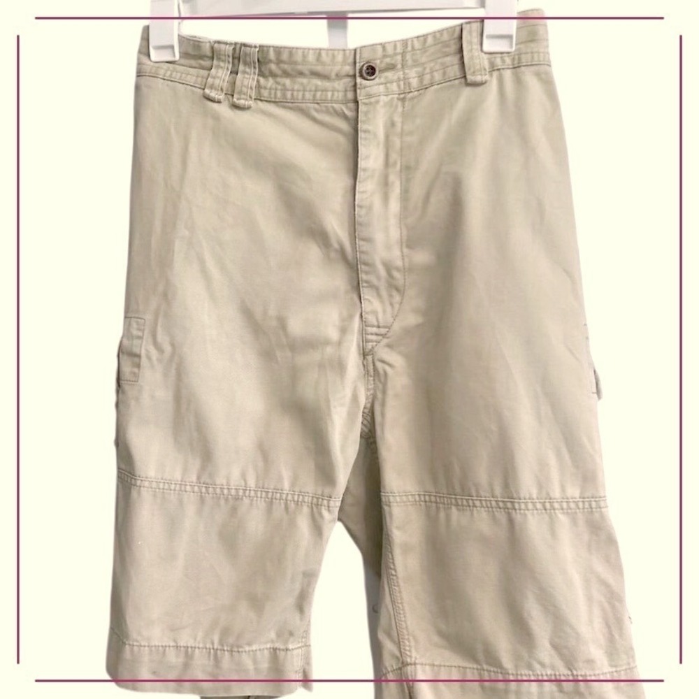 Polo Ralph Lauren Mens Tan Khaki Cotton Classic Chino Cargo Shorts